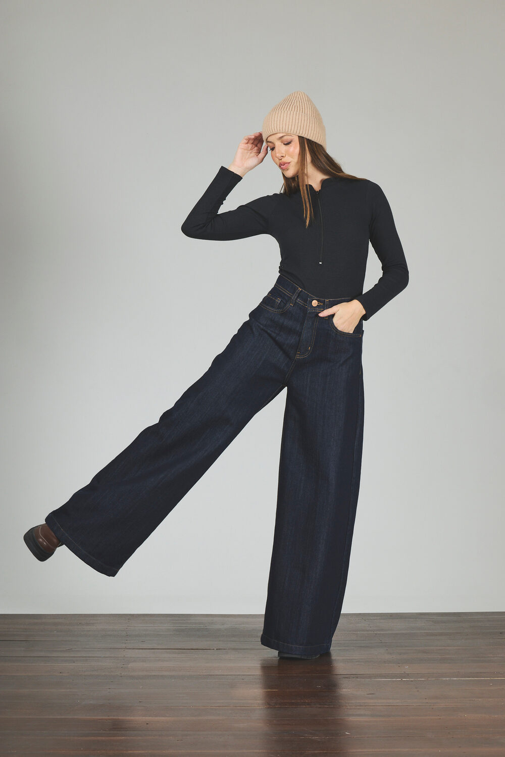 Maxi Baggy Azul Estatico Rígido