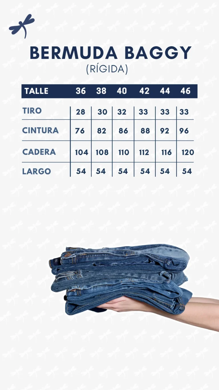 Tabla de medidas · Bermuda Baggy