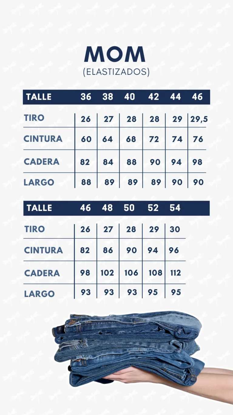 Tabla de medidas · Mom (elastizado)