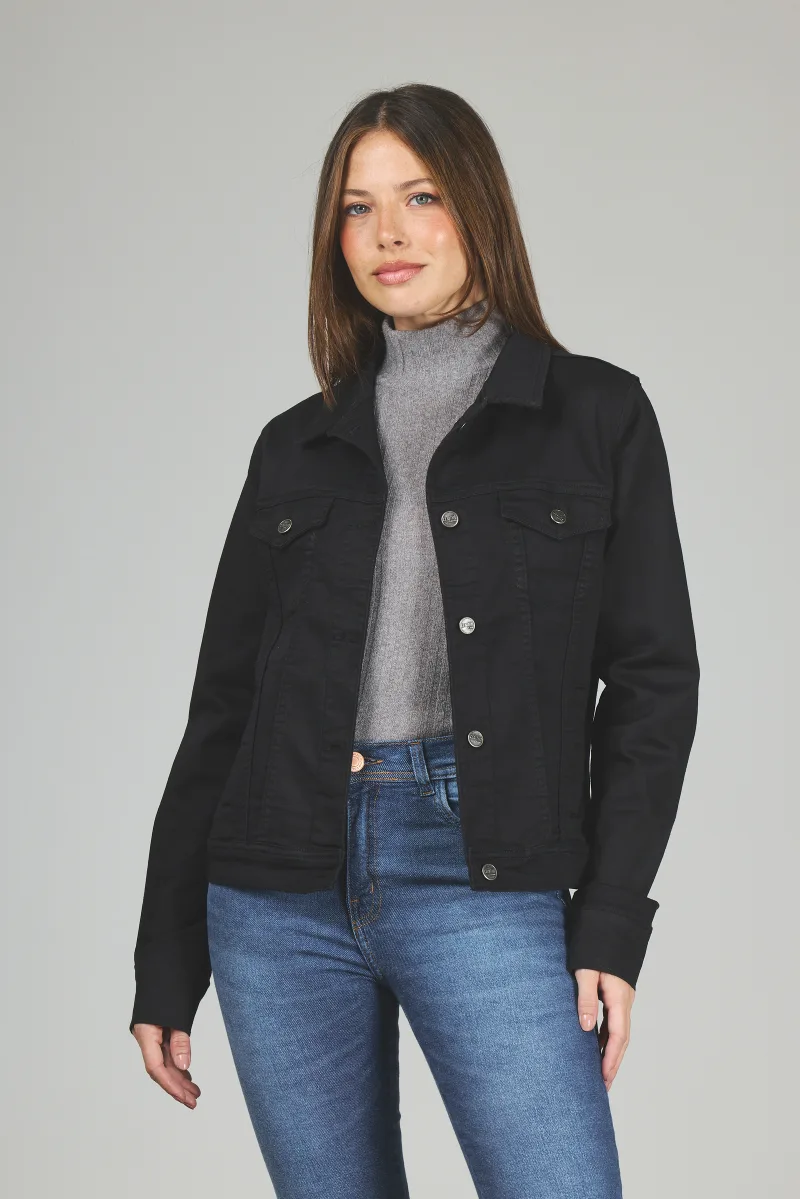 ART. 066 | CAMPERA NEGRA CLÁSICA ELASTIZADO