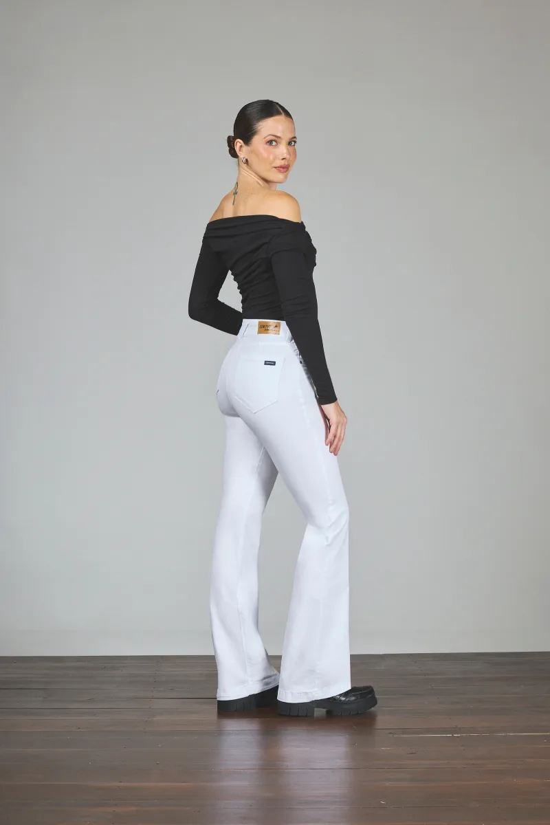 ART. 209 | SEMI OXFORD BLANCO CLÁSICO ELASTIZADO