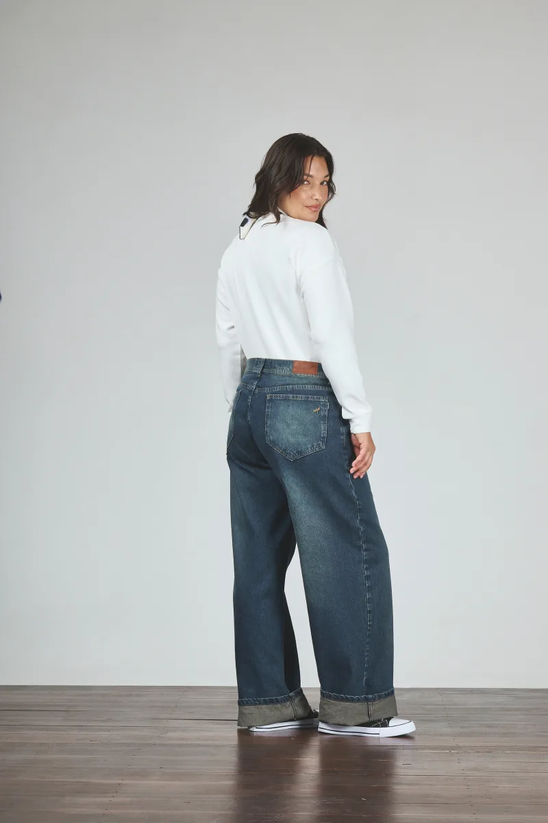 ART. 829 | WIDE LEG CLÁSICO VINTAGE ÓXIDO RÍGIDO