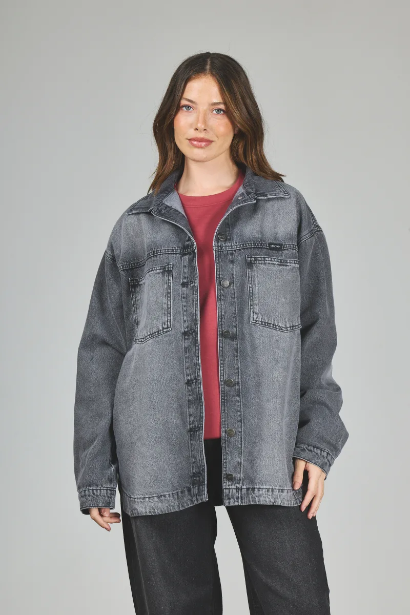 ART. 321 | CAMISACO OVERSIZE GRIS RÍGIDO