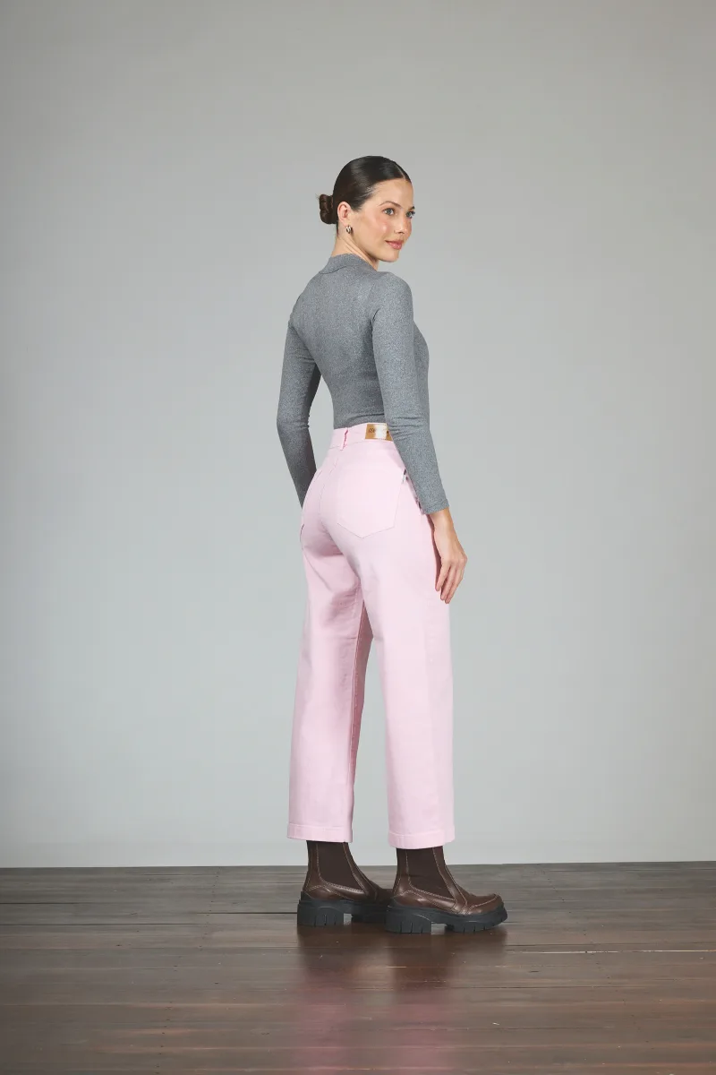 ART. 455 | CROP WIDE LEG ROSA ELASTIZADO