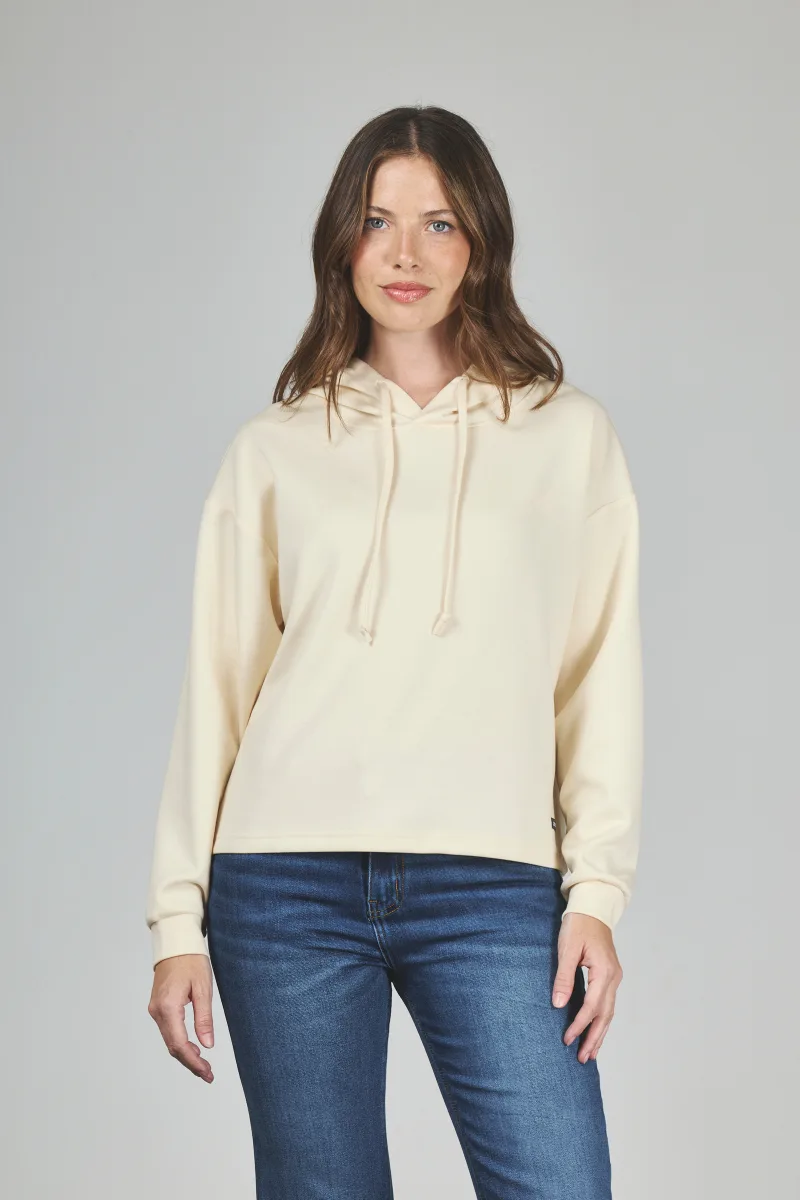 ART. A-66 | BUZO CROP CRUDO CON CAPUCHA LIBELULA