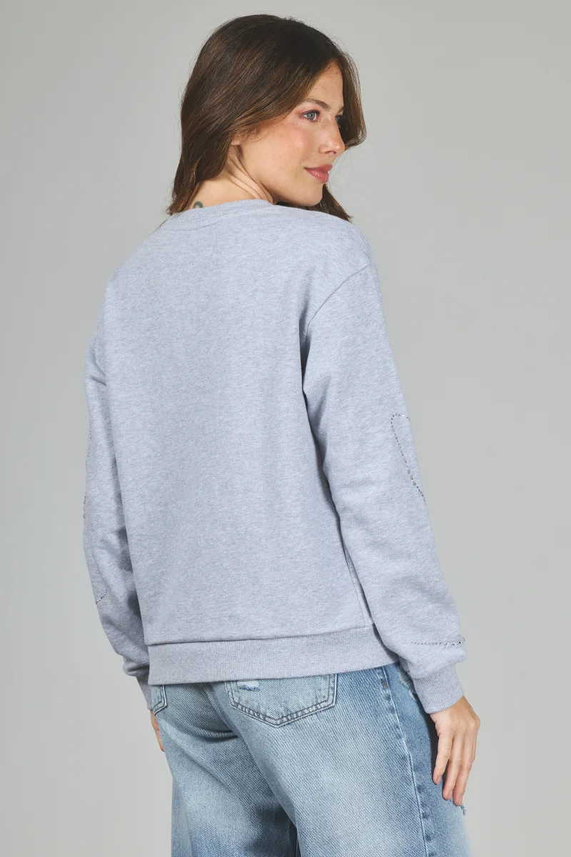 ART. A-63 | BUZO GRIS CON BRILLO EN ONDAS