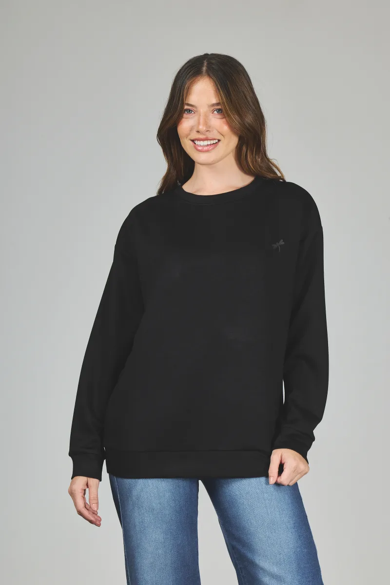 ART. A-58 | BUZO NEGRO OVERSIZE BASICO