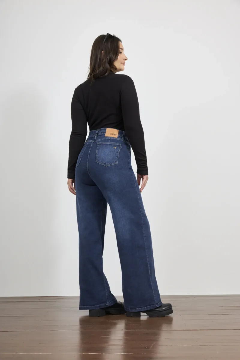 ART. 898 | WIDE LEG AZUL CLASICO ELASTIZADO