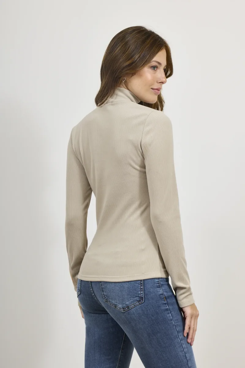 ART. A-109 | POLERA MANGA LARGA BEIGE (MORLEY)