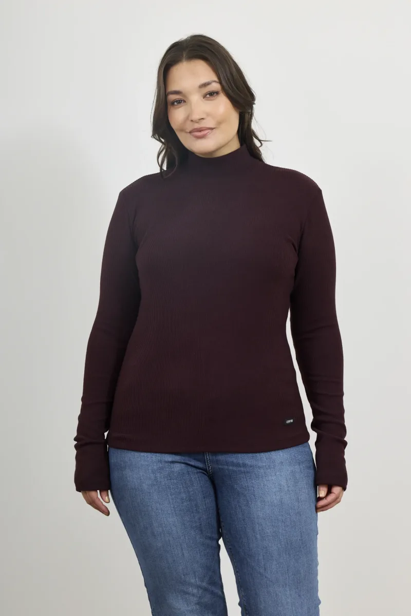 ART. E-713 | POLERA MANGA LARGA BORDO MORLEY