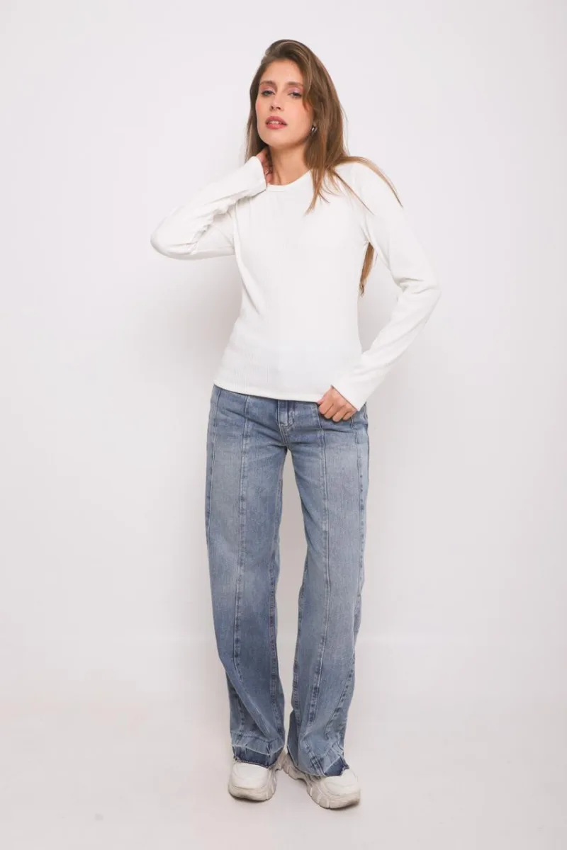ART. A-116 | REMERA MANGA LARGA BLANCO MORLEY