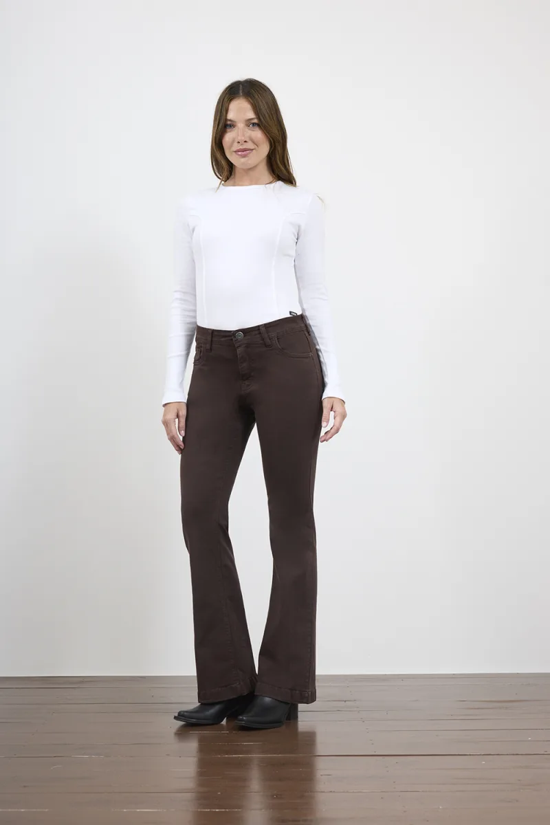 ART. 514 | SEMI OXFORD CHOCOLATE CLÁSICO ELASTIZADO