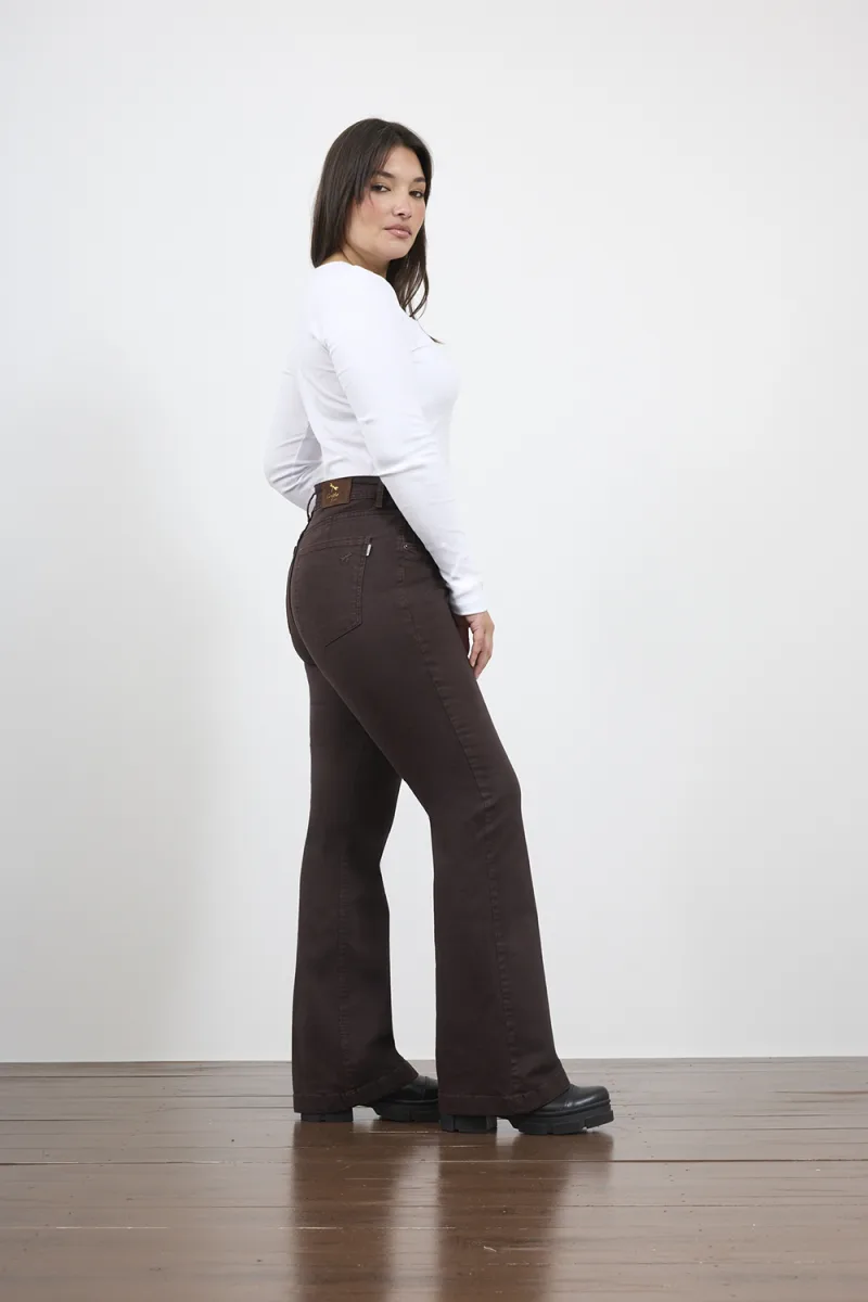 ART. 910 | SEMI OXFORD CHOCOLATE CLÁSICO ELASTIZADO