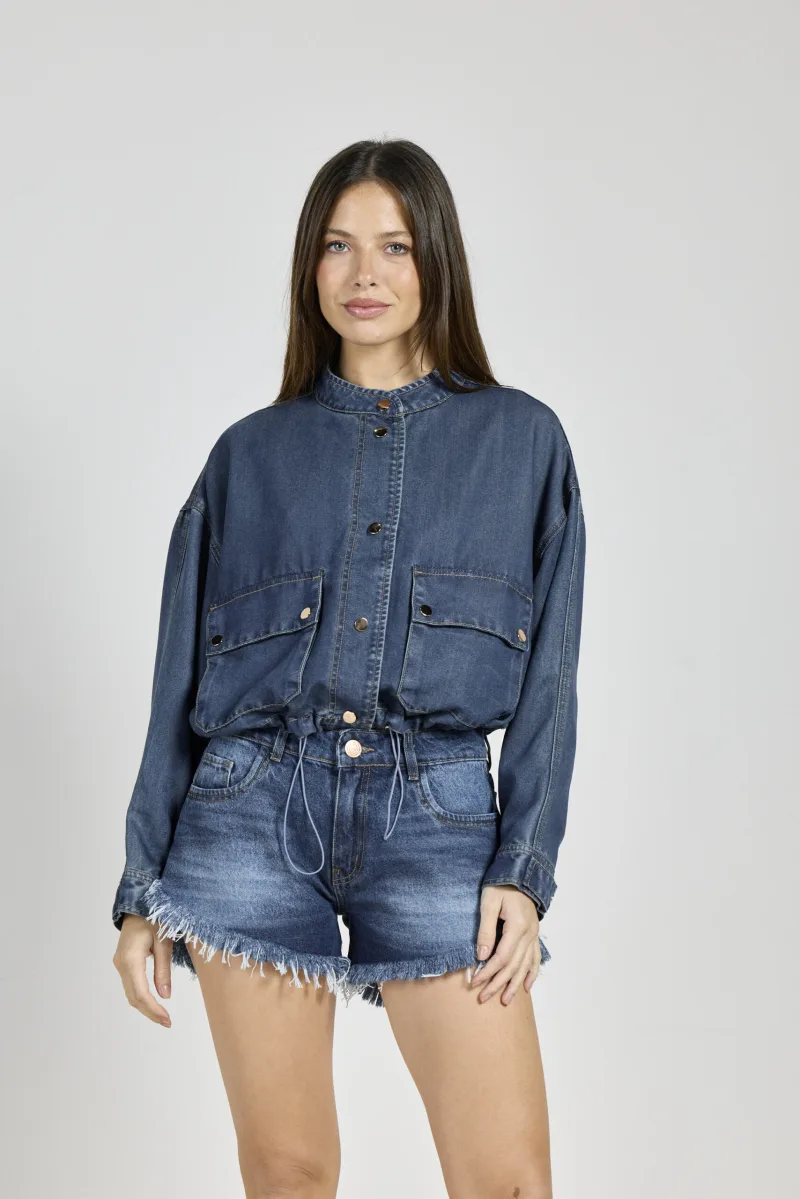 ART. C-112 | SHORT AZUL TIRO BAJO RÍGIDO