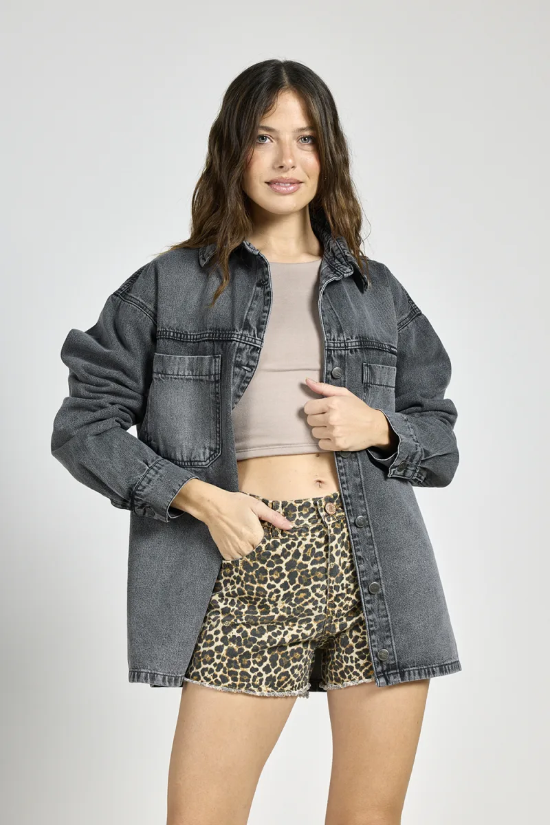 ART. C-83 | SHORT ANIMAL PRINT DEFLECADO RÍGIDO